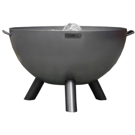 Kongo Deep Fire Bowl - Steel - L85 x W85 x H55 cm - Black