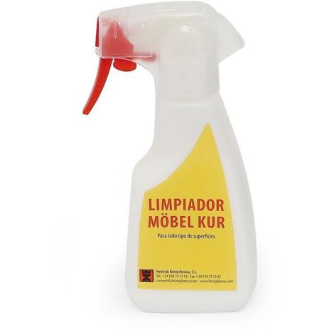 KONIG mobel kur limpiador spray 250ml. 542 , LIMPIADOR Para muebles KUR200mlPara limpieza cuidadosa y el mantenimiento de muebles barnizados. Elimina gra