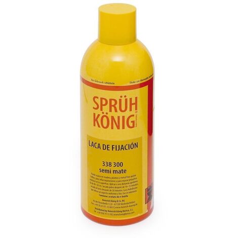 KONIG spray laca fijacion semimate 338 400ml. , LACAS DE FIJACIÓN AntisiliconasLaca de fijación 400ml. SEMI MATEPara utilizar sobre barnices, décor y lam