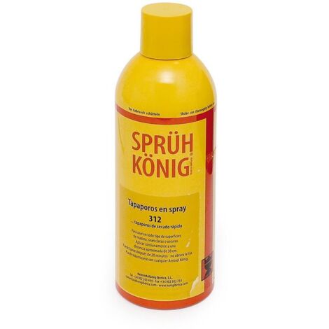 KONIG spray laca tapaporos universal 400ml. , LACAS TAPAPOROS 400mlPara utilizar sobre barnices, décor y laminados. Para el pulverizado sin preparaciónde