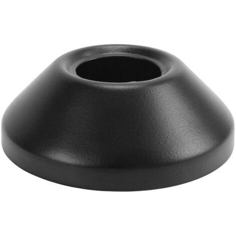 Konische Rosette schwarz 3/4"", Höhe 25 mm