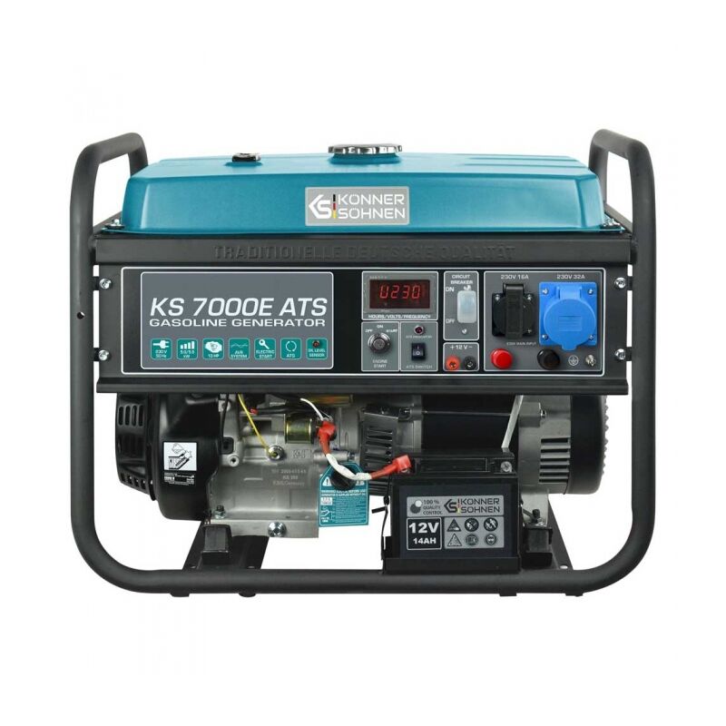 Générateur à essence 5,5 kW avec commutateur ats intégré Könner&söhnen ks 7000E ats