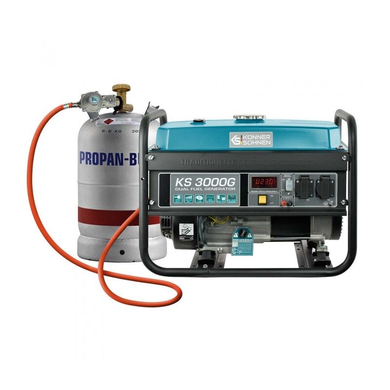 Générateur à essence/gaz 3kW avec système avr Könner&söhnen ks 3000G