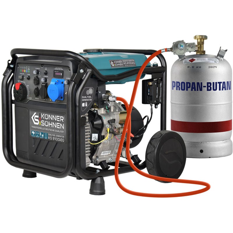 Générateur à essence-gaz inverter ks 8100iEG 8500W