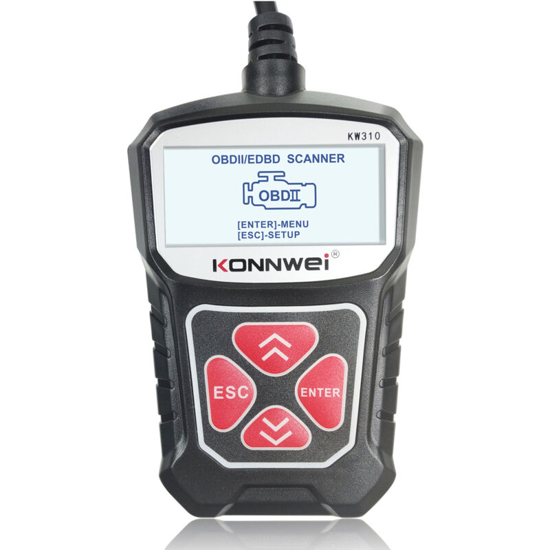 Largeight - konnwei KW310 V310 V309 MS309 scanner de carte de lecture de défaut de voiture noir