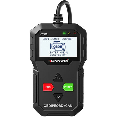 TLILY KONNWEI KW590 OBD2 EOBD Car Fault Diagnostic Scanner Car Universal Fault Detector