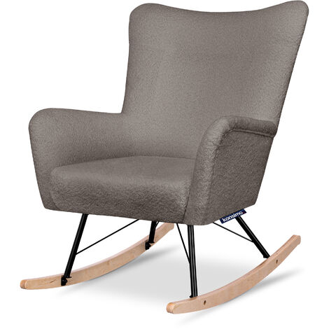 KONSIMO ADDUCTI Schaukelsessel, Braun