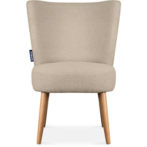 KONSIMO APPA Einzelsessel, Beige/Eiche Dekor