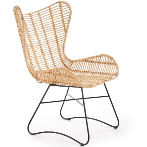 KONSIMO ARDENS Sessel, beige/schwarz