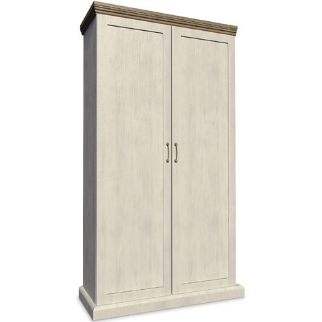 KONSIMO ARVEN Kleiderschrank, Cremeweiß