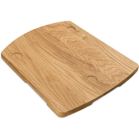 KONSIMO Bretter für Thermomix TM31, TM5 und TM6 Gleitbrett aus Massivholz/Slider aus Naturholz ''COQUERE'', Naturbelassen, Holz, Eiche, Zubehör-Set, 35x2x31/28 cm