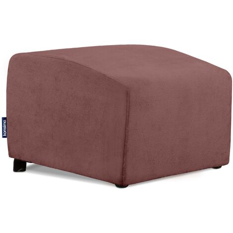 KONSIMO CARO Moderner Sitzhocker für das Wohnzimmer, rosa