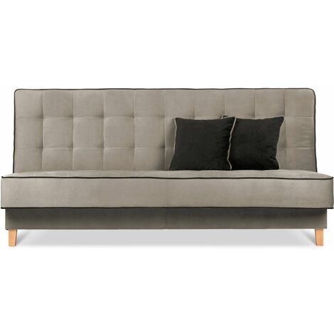 KONSIMO DOZER Schlafsofa 3 Sitzer, beige/braun