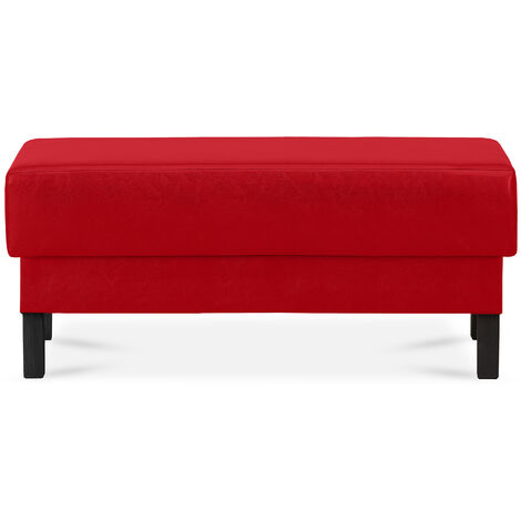 KONSIMO ESPECTO Sitzhocker auf hohen Holzbeinen, rot