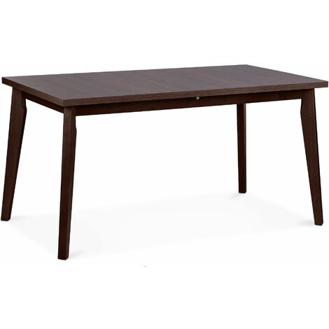 KONSIMO Esstisch ausziehbar bis 190cm, rechteckig "RHENA", Braun, laminierte Möbelplatte, Modern, 150-190x76,5x80