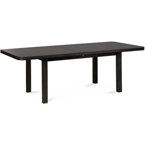 KONSIMO Esstische Esszimmertisch Küchentisch rechteckig "COSPE", Braun, Furnier, Modern, 160-240x76,5x90 cm