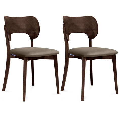 KONSIMO Esszimmerstühle LYCO 2 St Gestell aus Massivholz, Beige, Stoff/Holz, Scandinavian, 47x80,5x45 cm