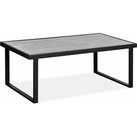 KONSIMO FRENA Gartentisch  im Loftstil, schwarz
