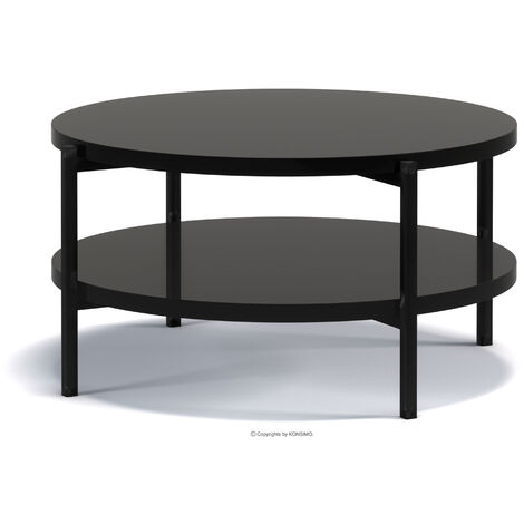 KONSIMO GERIS Couchtisch Wohnzimmertisch schwarz, GERIS