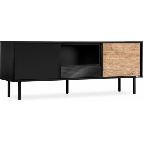 KONSIMO LOFTY TV-Schränk Loft-Stil, schwarz