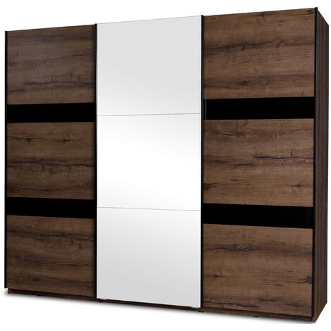 KONSIMO MERO Kleiderschrank, Dunkelbraun