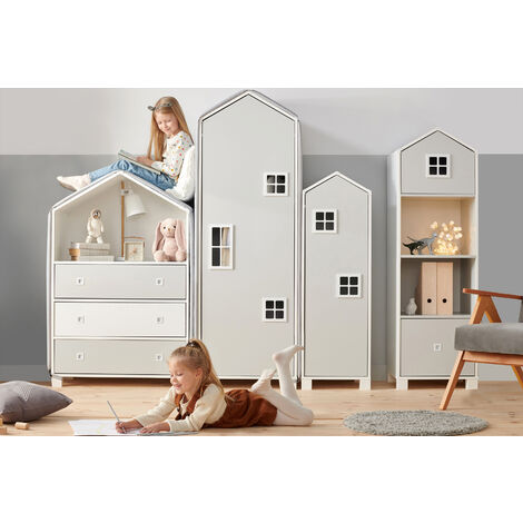 KONSIMO MIRUM Kindermöbel-Set  (4er-Set), Weiß