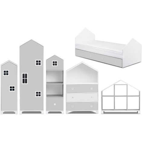 KONSIMO MIRUM Kindermöbel-Set  (6er-Set), Weiß
