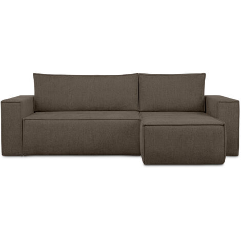 KONSIMO NAPI II Ecksofa Big links/rechts,  Schlaffunktion, braun