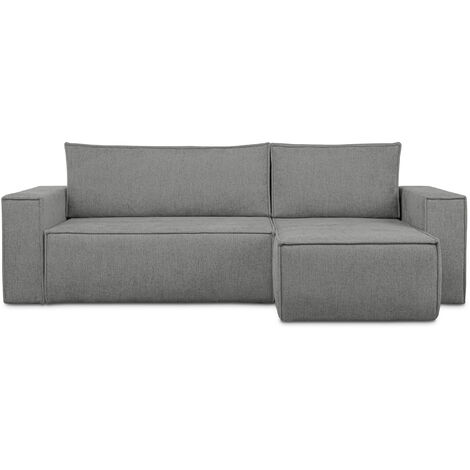KONSIMO NAPI II Ecksofa Big links/rechts,  Schlaffunktion, grau