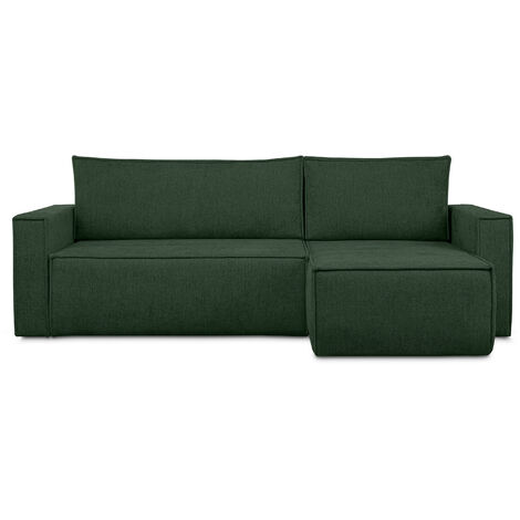 KONSIMO NAPI II Ecksofa Big links/rechts,  Schlaffunktion, grün