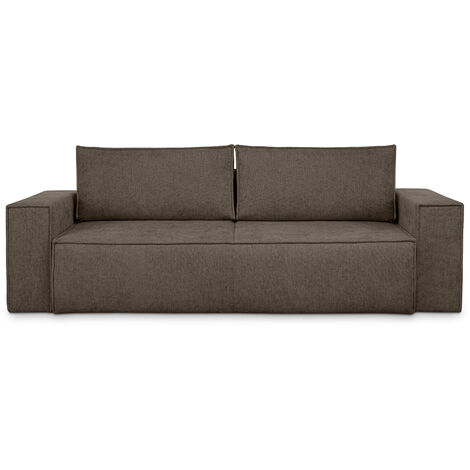 KONSIMO NAPI II Sofa 3 Sitzer, mit Schlaffunktion, Modern, braun