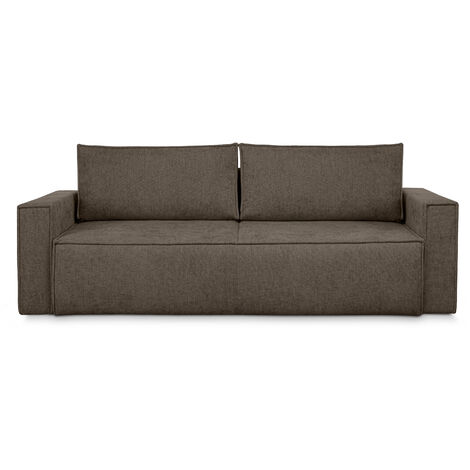 KONSIMO NAPI II Sofa 3 Sitzer, mit Schlaffunktion, Modern, braun