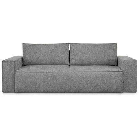 KONSIMO NAPI II Sofa 3 Sitzer, mit Schlaffunktion, Modern, grau