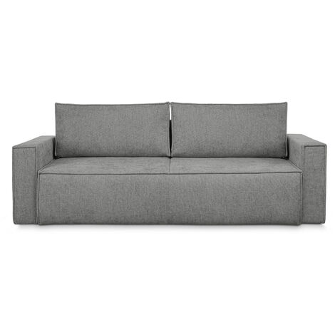 KONSIMO NAPI II Sofa 3 Sitzer, mit Schlaffunktion, Modern, grau