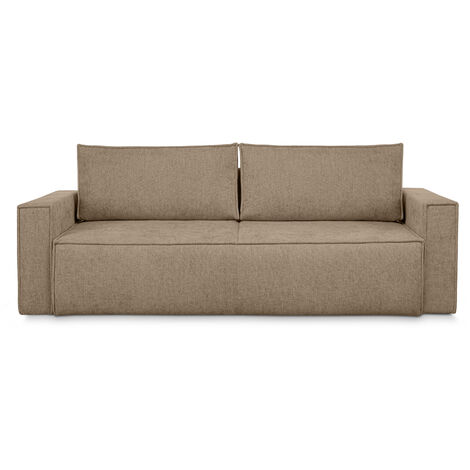 KONSIMO NAPI II Sofa 3 Sitzer, mit Schlaffunktion, Modern, hellbraun