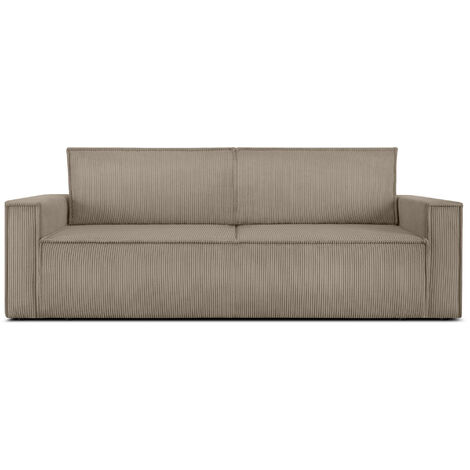KONSIMO NAPI Schlafsofa in Pet Friendly Cord-Stoff, beige