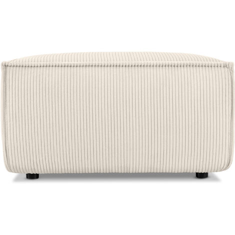 KONSIMO NAPI Sitzpouf gefederte Sitzfläche, creme