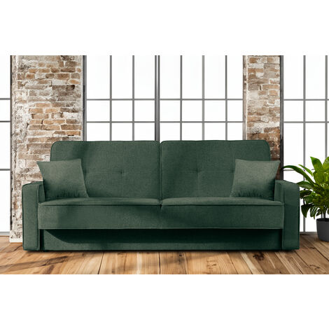 KONSIMO ORIO Schlafsofa, Blaugrün/Beige