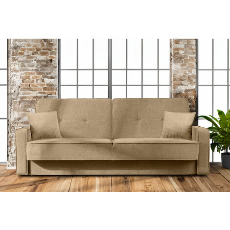 KONSIMO ORIO Schlafsofa, Creme