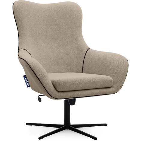 KONSIMO QUARRO Drehstuhl für das Loft-Wohnzimmer, braun