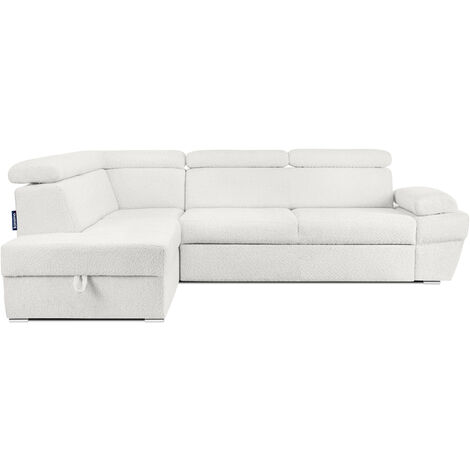 KONSIMO RATLO Ecksofa links, Cremeweiß