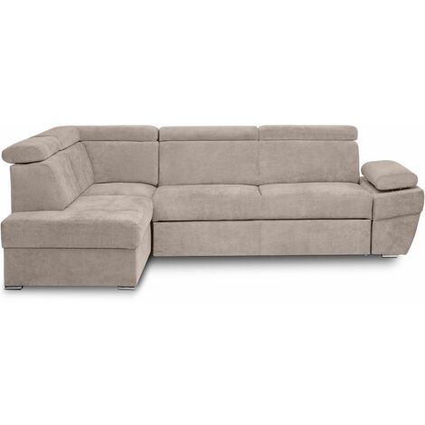 KONSIMO RATLO Ecksofa , Schlaffunktion, 4 /5  Sitzer, Bettkasten, beige