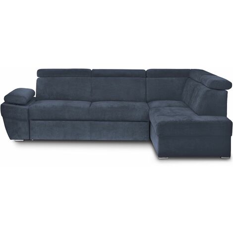 KONSIMO RATLO Ecksofa , Schlaffunktion, 4 /5  Sitzer, Bettkasten, blau