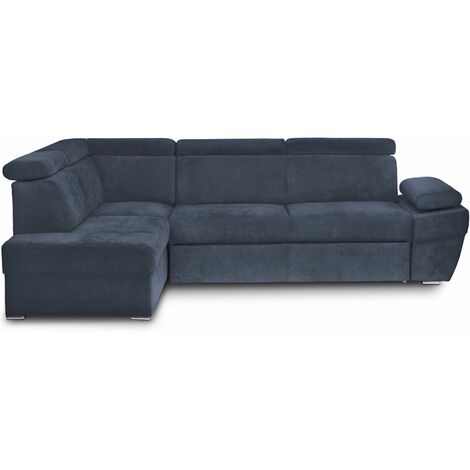 KONSIMO RATLO Ecksofa , Schlaffunktion, 4 /5  Sitzer, Bettkasten, blau