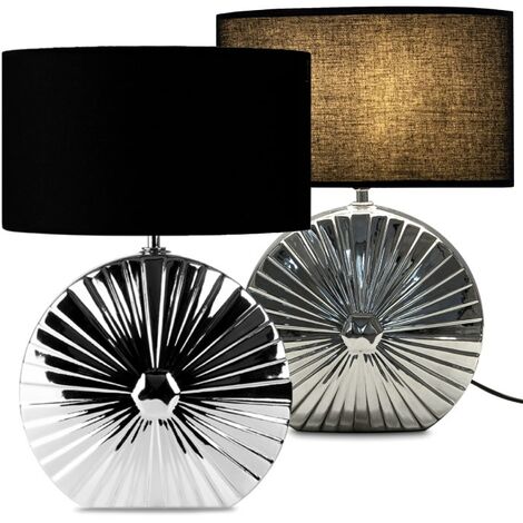 KONSIMO RITIM 2er Set Tischlampen, Silber