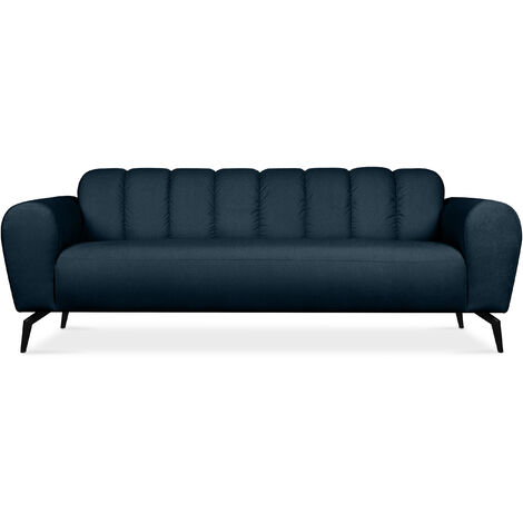 KONSIMO RUBERO Moderne dreisitzige Sofa, Marineblau
