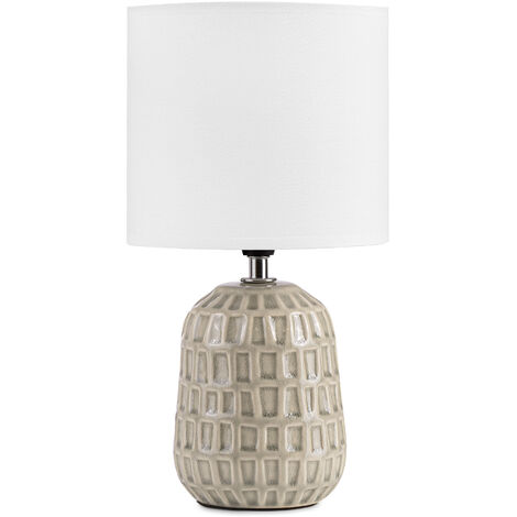 KONSIMO STANDI Nachttischlampe, Ecru