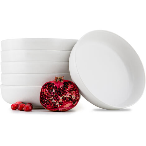 KONSIMO Suppenteller 6-tlg. VICTO Weiß Keramik 18.5cm