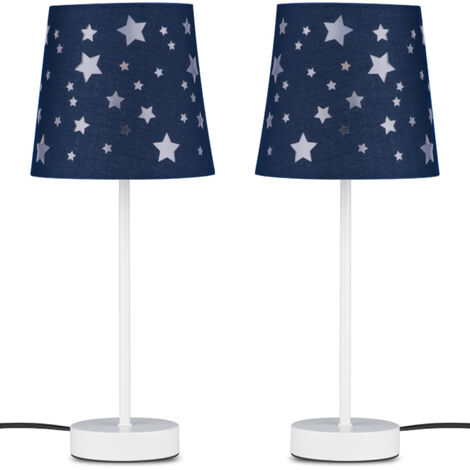 KONSIMO TATI 2er Set Tischlampen, Blau