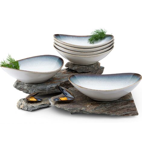 KONSIMO TIME DIM Suppenteller  6-tlg Porzellan, marineblue